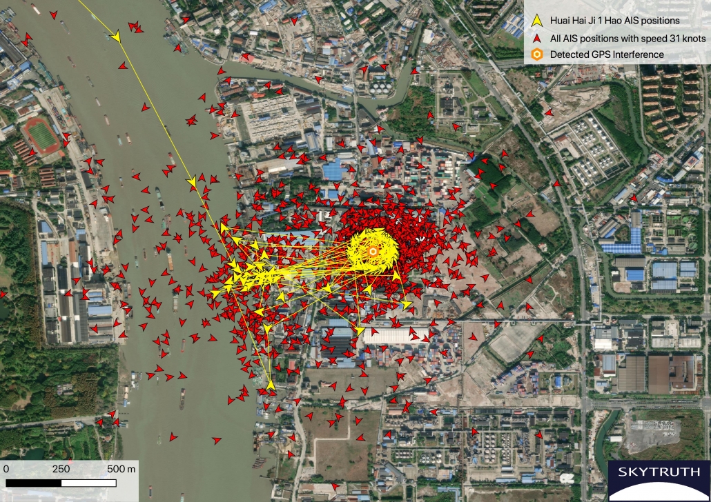 gps spoofing circle