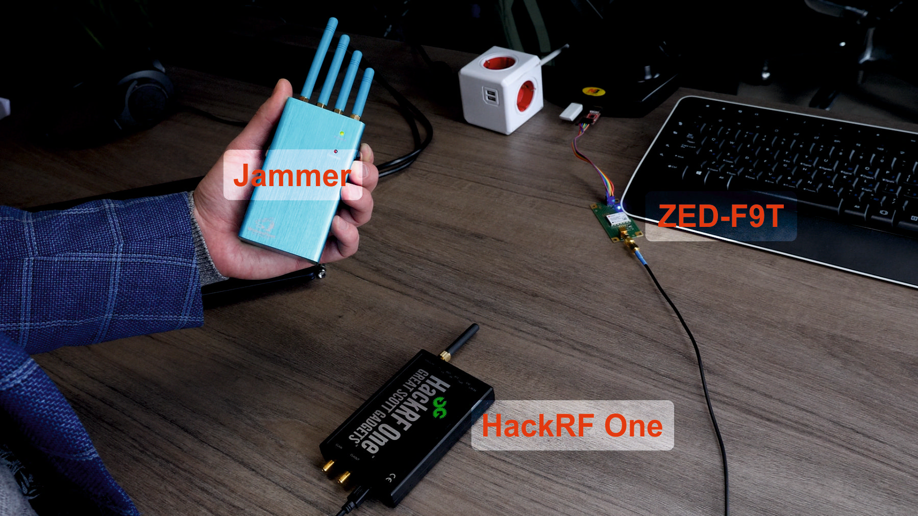 Spoofing a Multi-Band RTK GNSS Receiver with HackRF One and GNSS Jammer