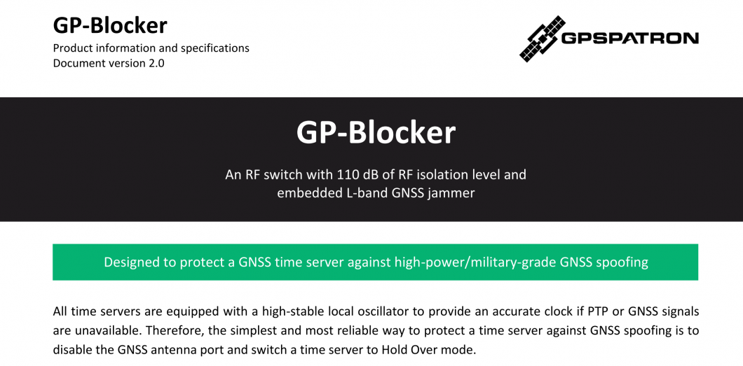 GP-Blocker Datasheet ICO